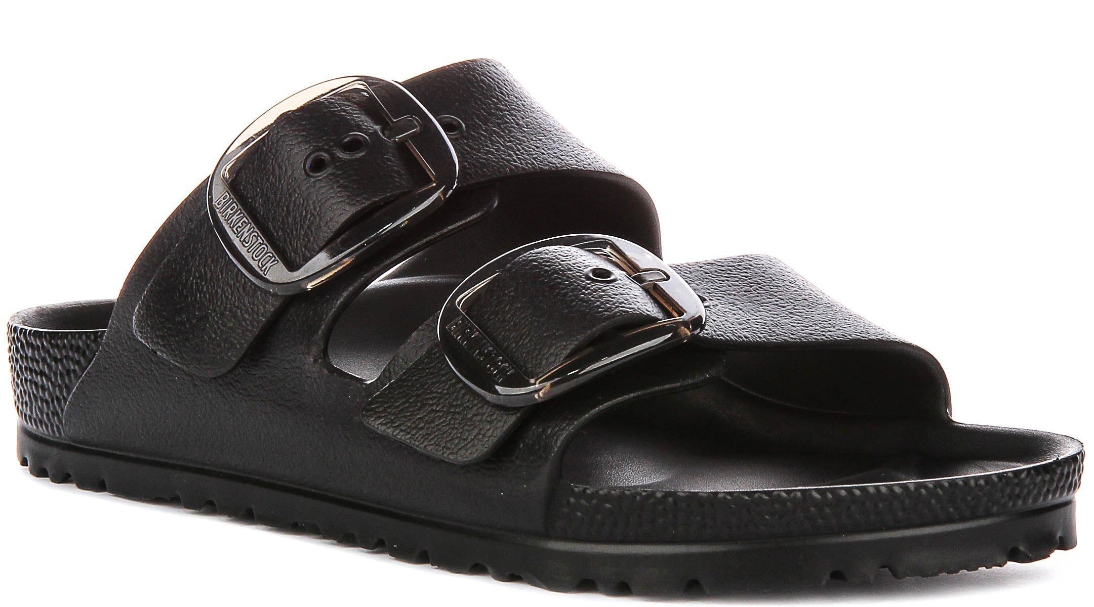 Birkenstock Arizona Sandalen | Zwart EVA - Grote Gesp voor Vrouwen - Smalle Pasvorm