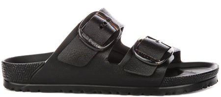 Birkenstock Arizona Sandalen | Zwart EVA - Grote Gesp voor Vrouwen - Smalle Pasvorm