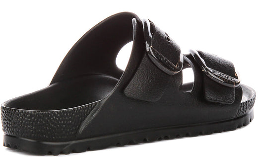 Sandalias Birkenstock Arizona | EVA negro - Hebilla grande para mujeres - Ajuste estrecho