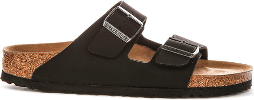Birkenstock Arizona Sandalen | Zwart Birko-Flor - Veganistisch voor Mannen en Vrouwen - Smalle Pasvorm