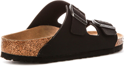 Birkenstock Arizona Sandalen | Zwart Birko-Flor - Veganistisch voor Mannen en Vrouwen - Smalle Pasvorm