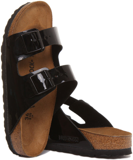 Birkenstock Arizona Sandaler | Svart Birko-Flor för kvinnor
