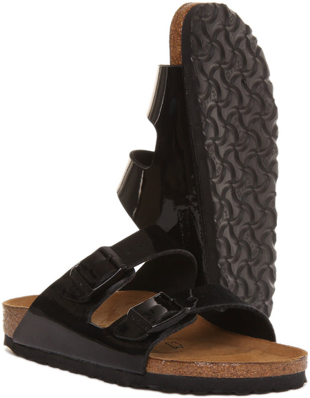 Birkenstock Arizona Sandaler | Svart Birko-Flor för kvinnor