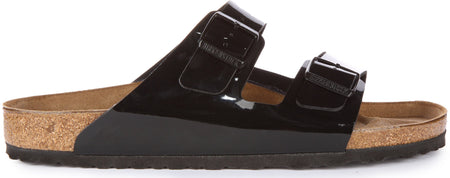 Sandalias Birkenstock Arizona | Birko-Flor negro patentado para mujeres