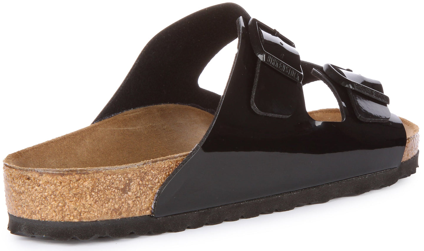 Birkenstock Arizona Sandalen | Lak Zwart Birko-Flor voor Dames