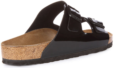 Sandalias Birkenstock Arizona | Birko-Flor negro patentado para mujeres