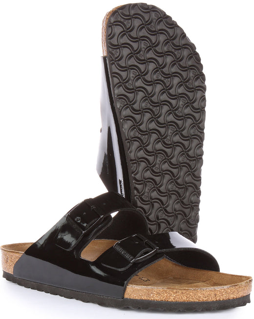 Birkenstock Arizona Sandalen | Lak zwart Birko-Flor voor heren en dames