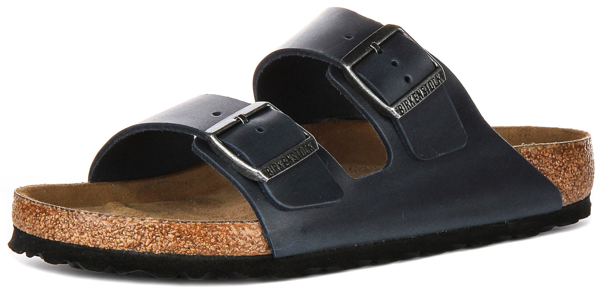Sandalias Birkenstock Arizona | Cuero genuino azul - plantilla suave para hombres y mujeres - ajuste regular