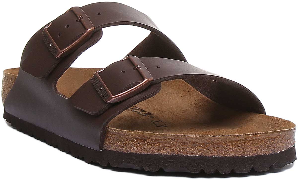 Birkenstock Arizona Sandaler | Brunt Birko-Flor för kvinnor