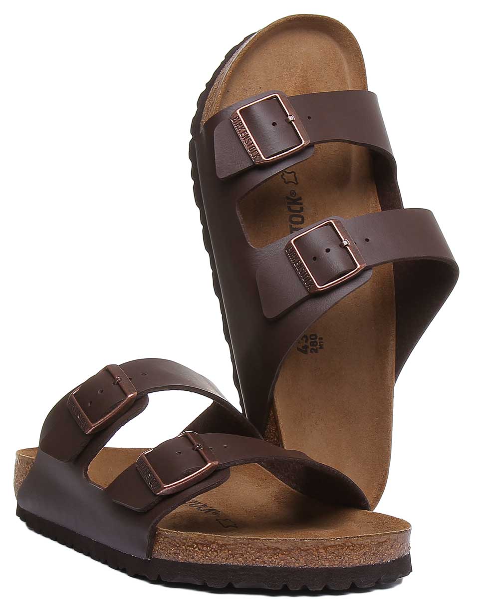 Birkenstock Arizona Sandaler | Brunt Birko-Flor för kvinnor
