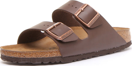 Birkenstock Arizona Sandaler | Brunt Birko-Flor för kvinnor