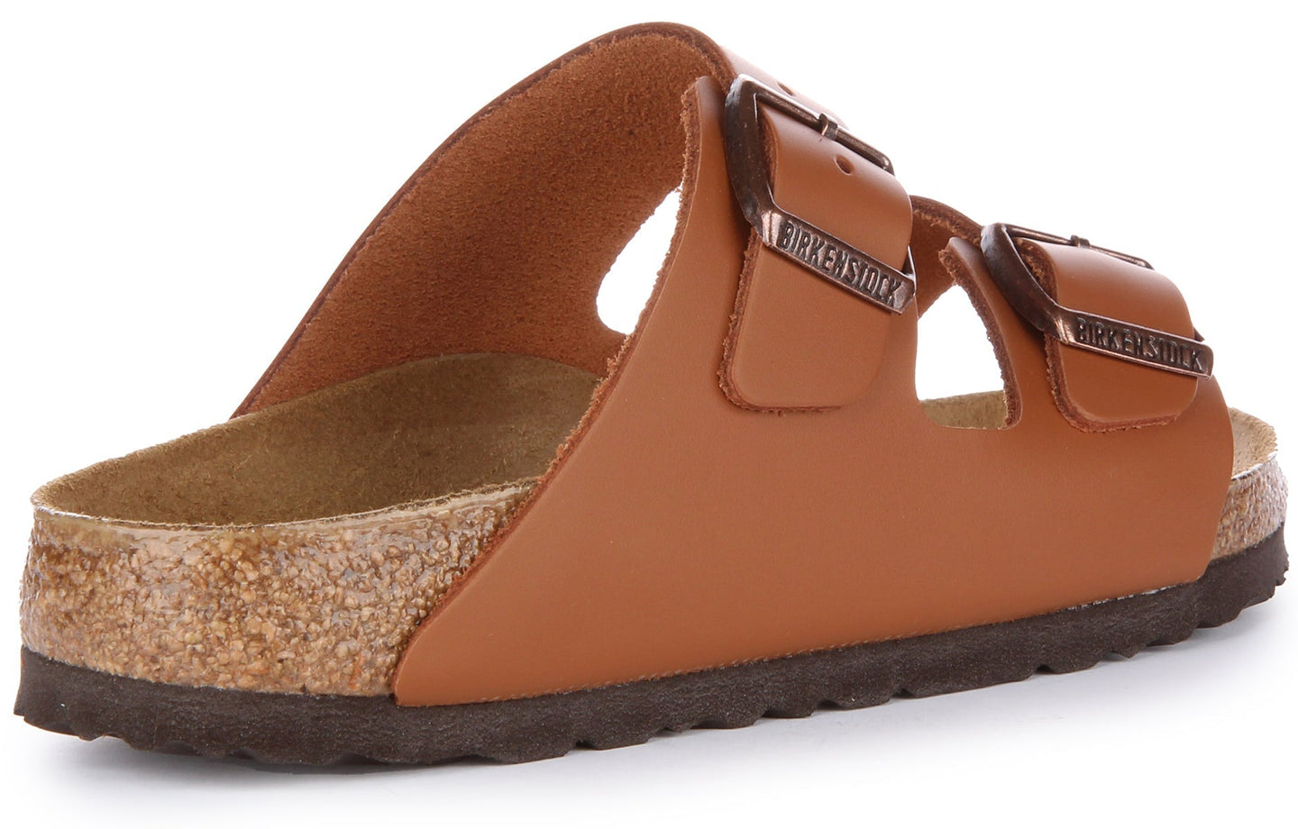 Sandalias Birkenstock Arizona | Cuero genuino marrón para hombre y mujer