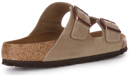 Sandales Birkenstock Arizona | Cuir véritable marron pour hommes et femmes
