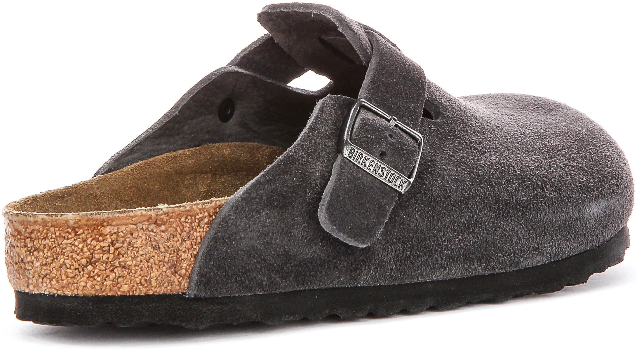 Birkenstock Boston Träskor | Kolgrå Birko-Flor för män och kvinnor - Normal passform