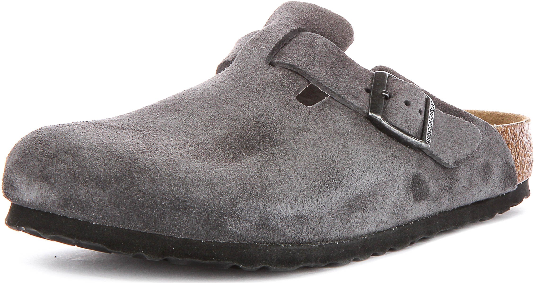 Birkenstock Boston Träskor | Kolgrå Birko-Flor för män och kvinnor - Normal passform
