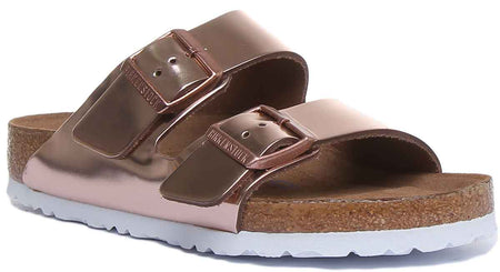 Sandalias Birkenstock Arizona | Birko-Flor cobre - Plantilla suave para mujer