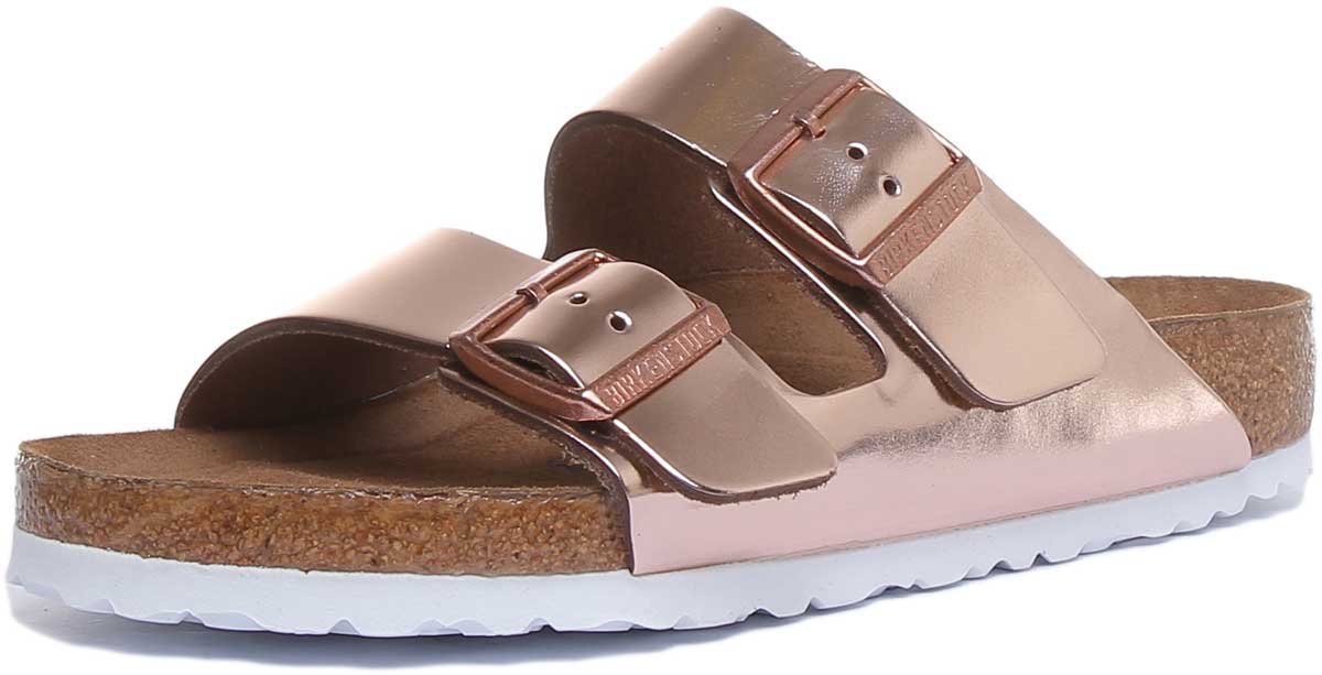 Sandalias Birkenstock Arizona | Birko-Flor cobre - Plantilla suave para mujer