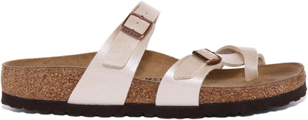 Sandalias Birkenstock Mayari | Birko-Flor crema para mujer