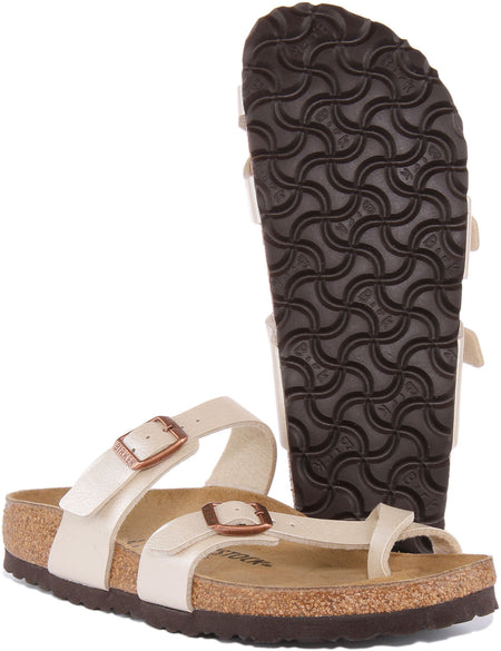 Sandalias Birkenstock Mayari | Birko-Flor crema para mujer