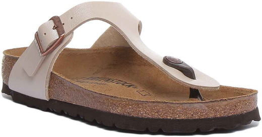 Birkenstock Gizeh Sandaler | Krämfärgad Birko-Flor för kvinnor