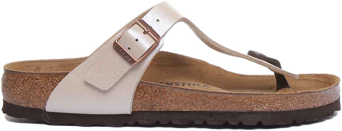 Birkenstock Gizeh Sandaler | Krämfärgad Birko-Flor för kvinnor