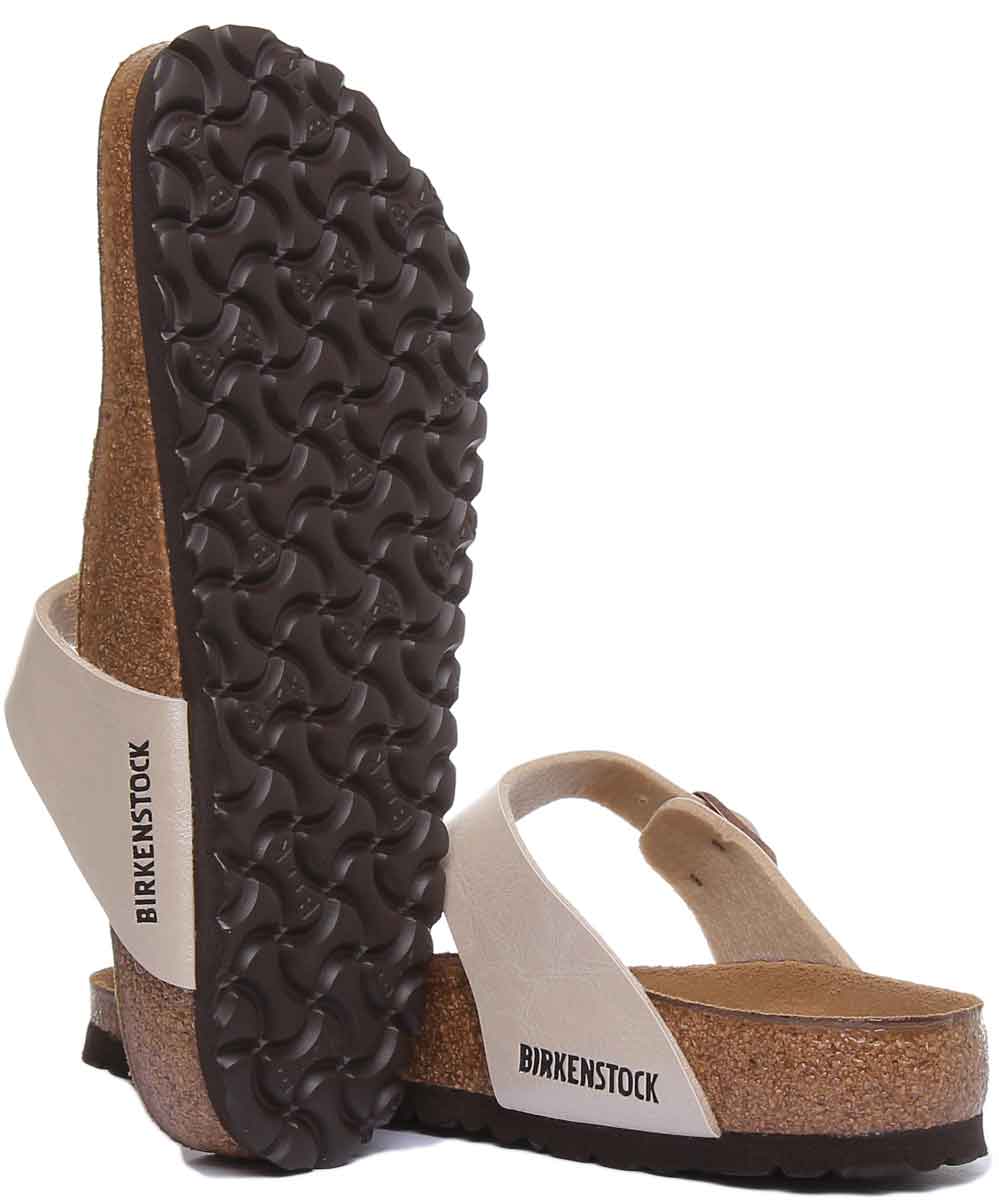 Birkenstock Gizeh Sandaler | Krämfärgad Birko-Flor för kvinnor