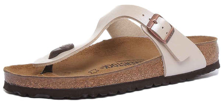 Birkenstock Gizeh Sandaler | Krämfärgad Birko-Flor för kvinnor