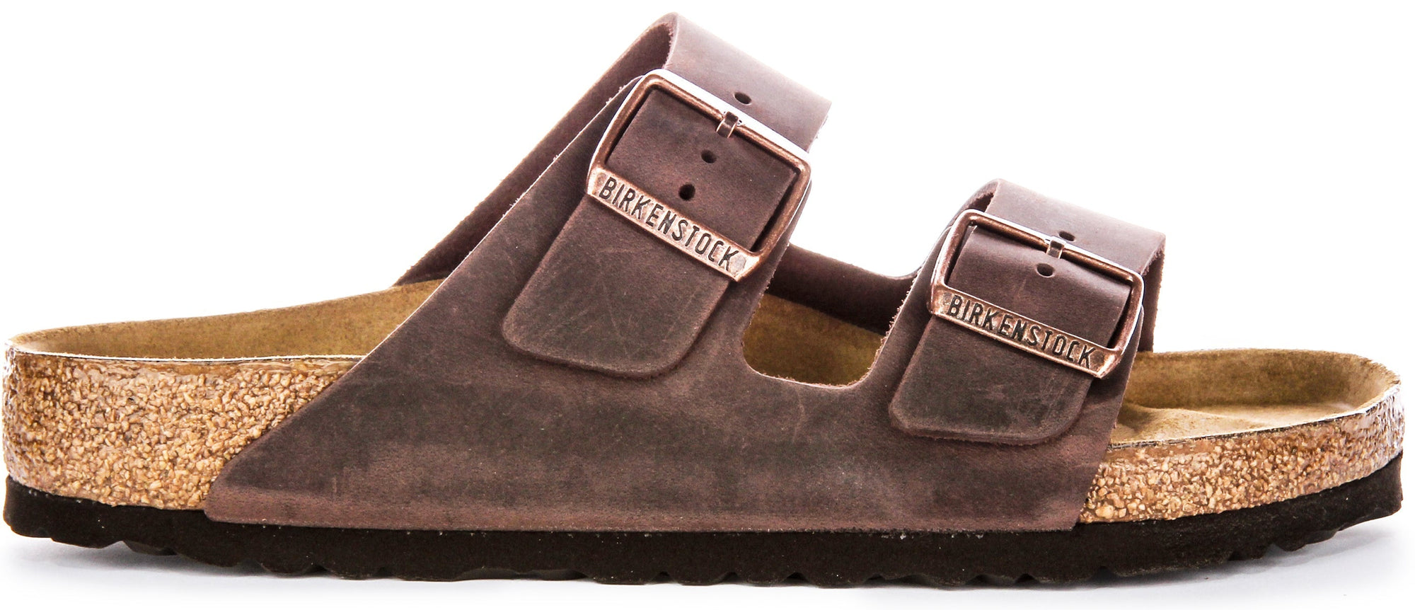 Sandalias Birkenstock Arizona | Cuero genuino marrón para mujeres