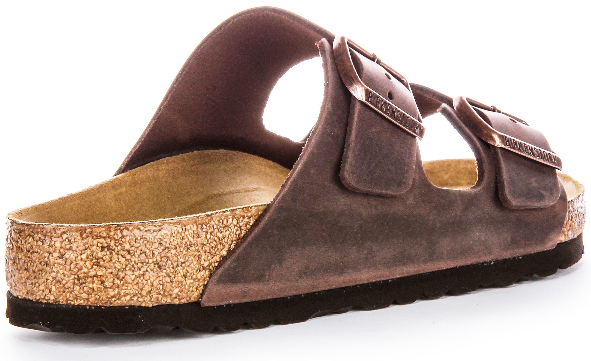 Sandalias Birkenstock Arizona | Cuero genuino marrón para mujeres