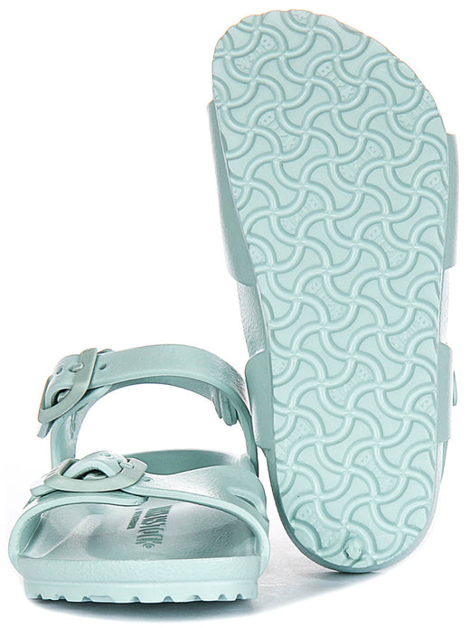 Sandalias Birkenstock Rio | EVA verde para niños - ajuste estrecho