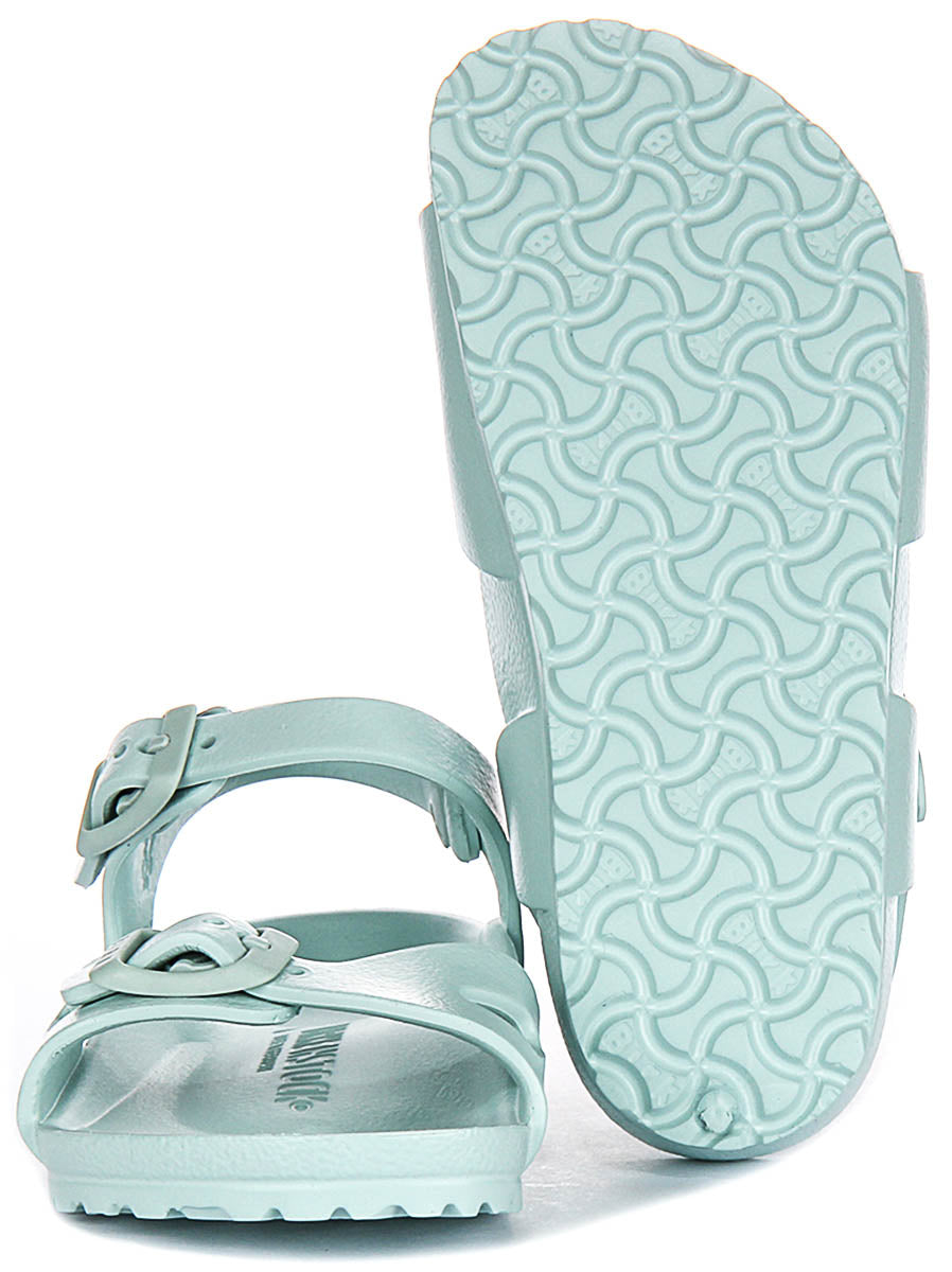 Sandalias Birkenstock Rio | EVA verde para niños - ajuste estrecho