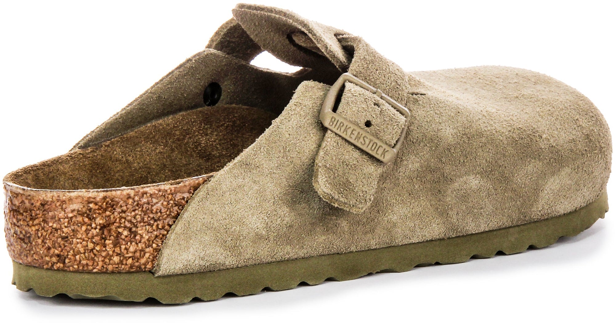 Birkenstock Boston Klompen | Khaki Birko-Flor voor Heren en Dames