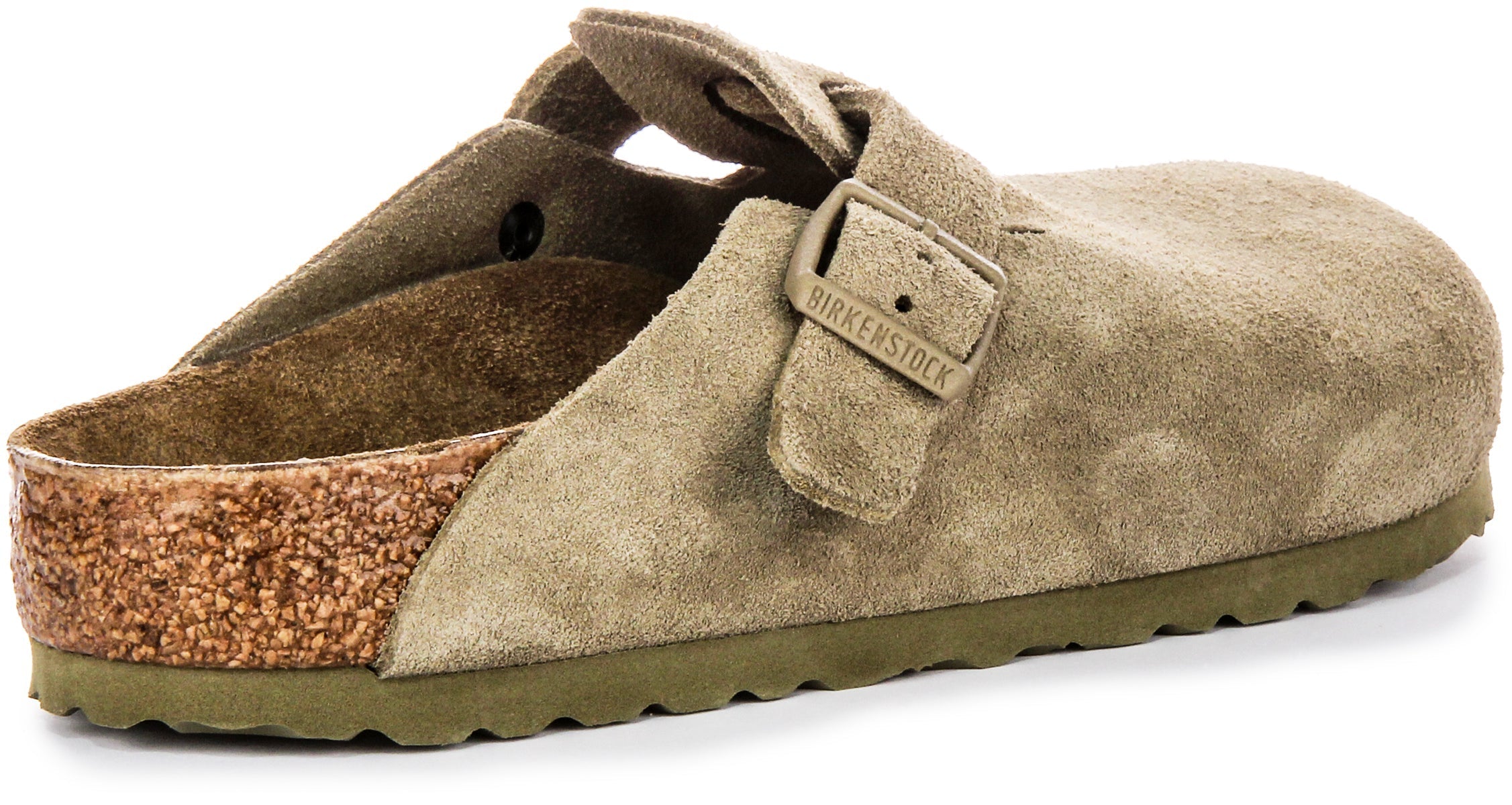 Birkenstock Boston Klompen | Khaki Birko-Flor voor Heren en Dames