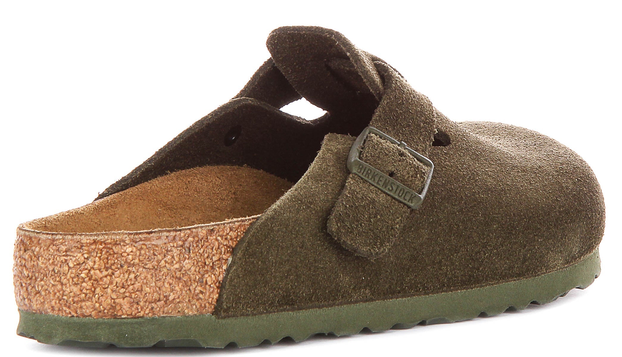 Sabots Birkenstock Boston | Birko-Flor vert pour hommes et femmes - Coupe normale
