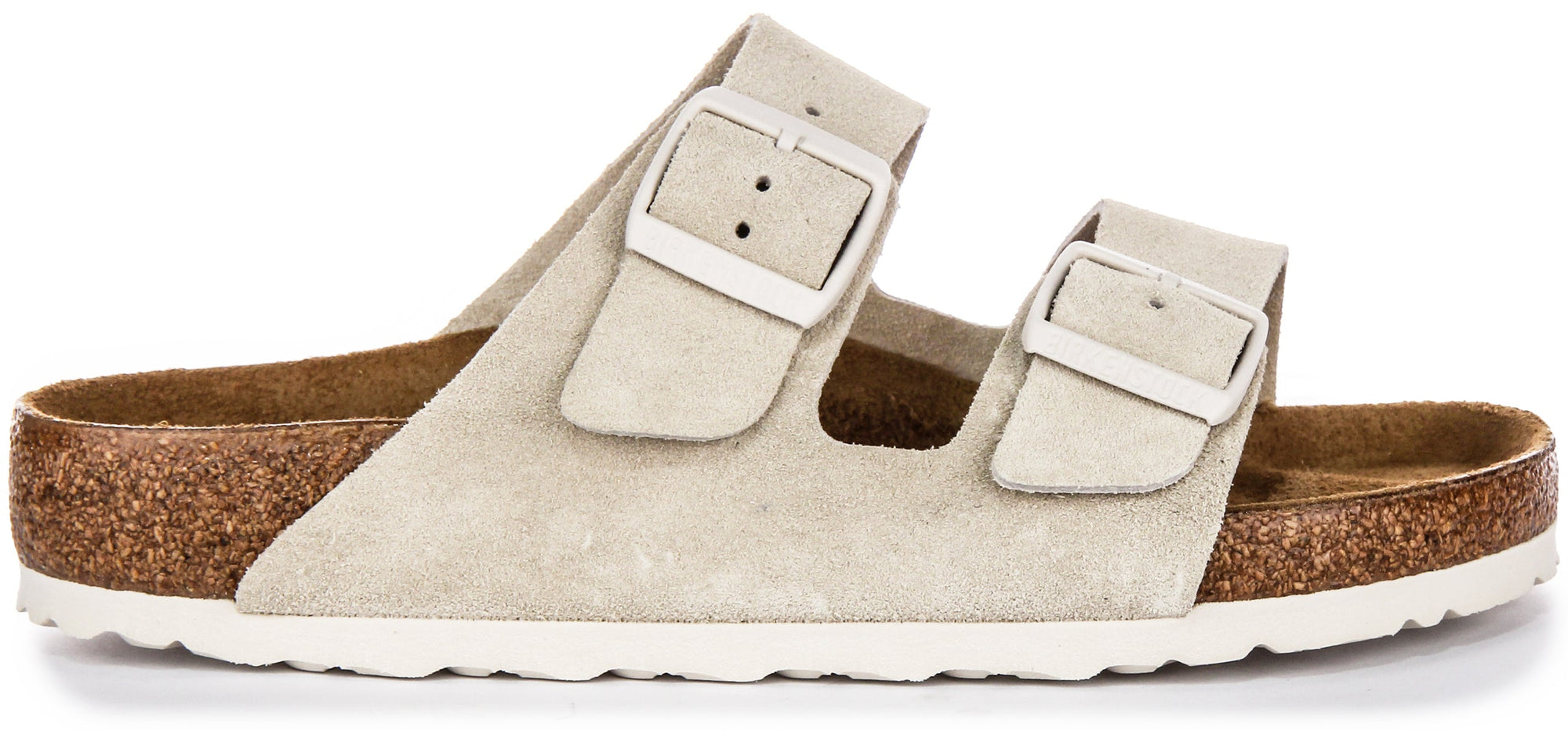 Birkenstock Arizona Sandalen | Lichtgrijs Birko-Flor voor Dames - Normale Pasvorm