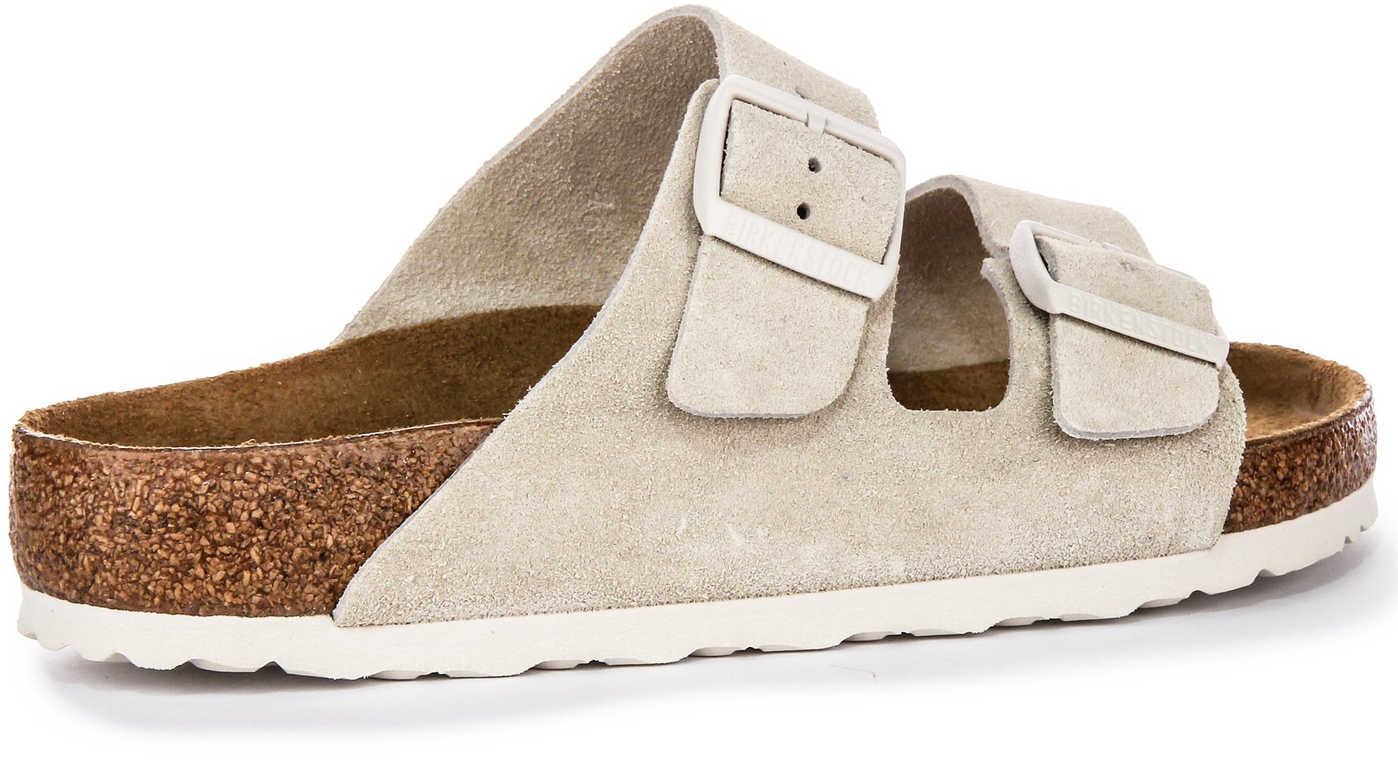 Birkenstock Arizona Sandalen | Lichtgrijs Birko-Flor voor Dames - Normale Pasvorm
