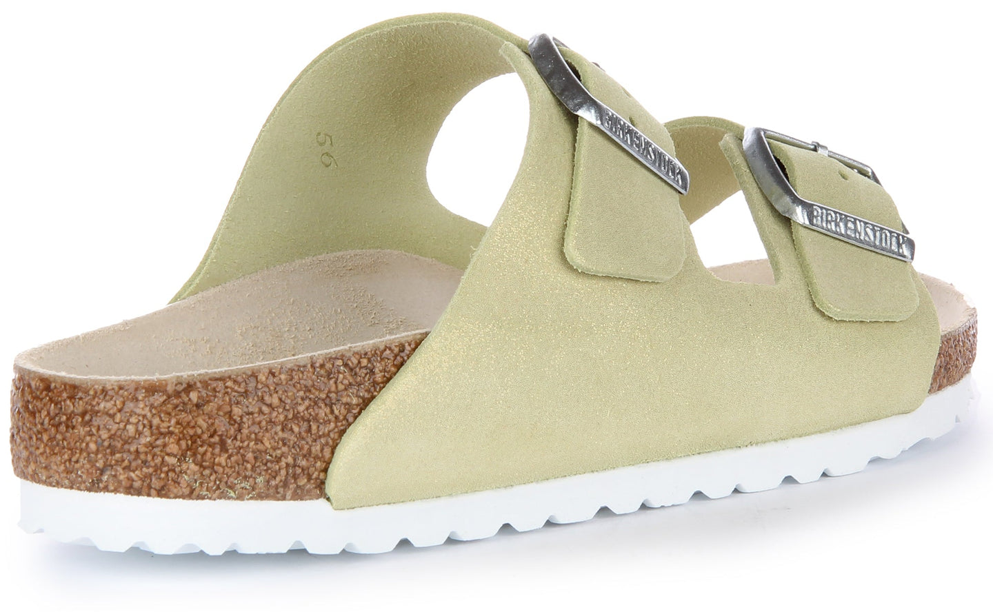 Sandalias Birkenstock Arizona | Cuero de gamuza verde claro para hombre y mujer