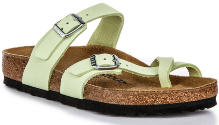 Birkenstock Mayari Sandalen | Lime nubuck leer voor dames