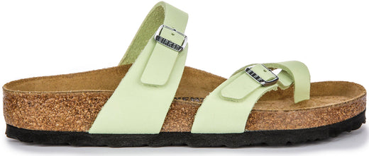 Sandalias Birkenstock Mayari | Cuero nobuk lima para mujeres