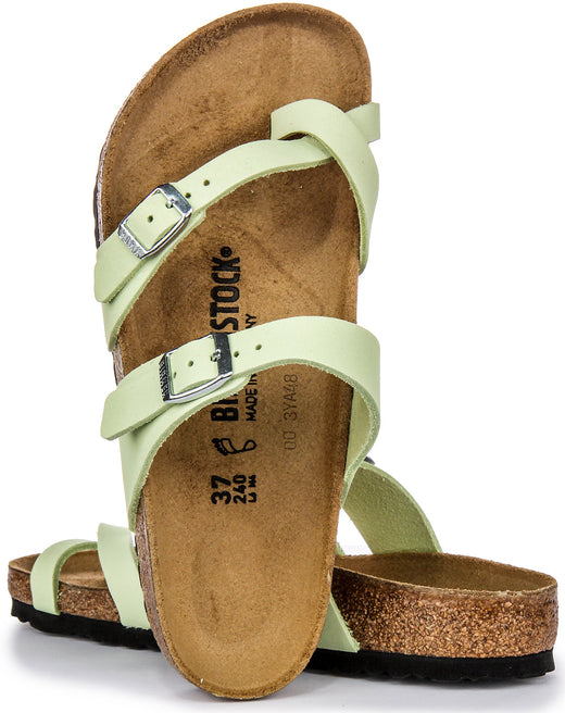 Sandalias Birkenstock Mayari | Cuero nobuk lima para mujeres