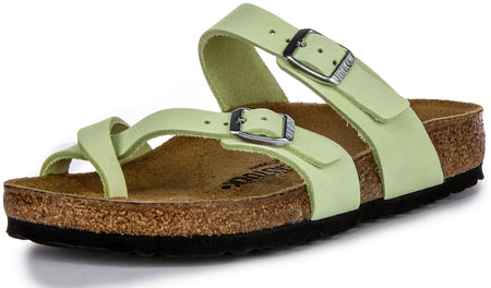 Birkenstock Mayari Sandalen | Lime nubuck leer voor dames