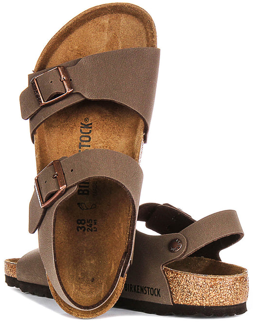 Birkenstock New York Schoenen | Mocha Birko-Flor voor Kinderen