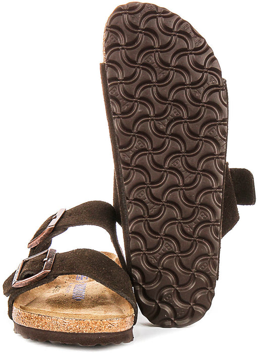 Birkenstock Arizona Sandalen | Mocha suède leer - Zacht Voetbed voor Mannen en Vrouwen - Smalle Pasvorm