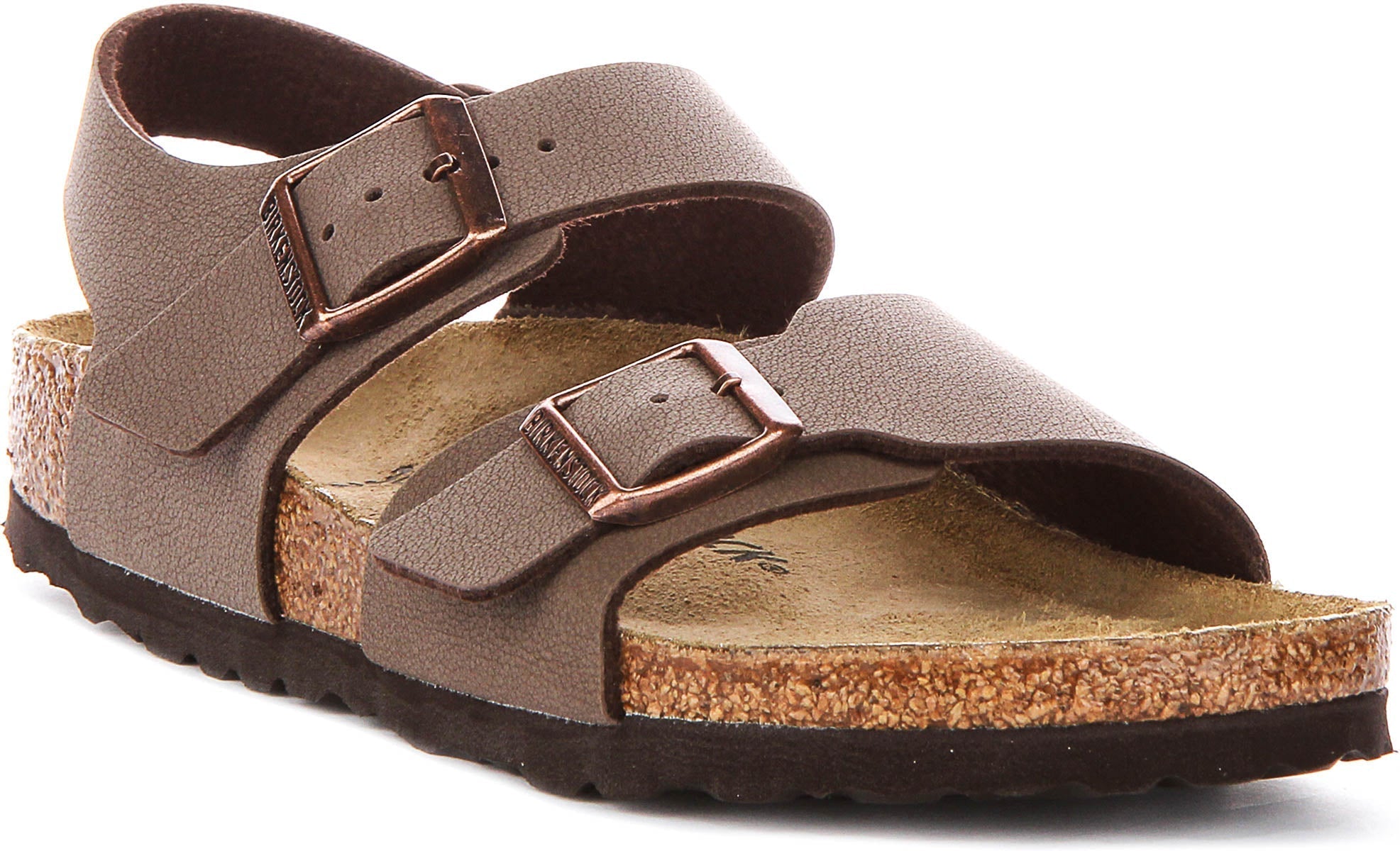 Birkenstock New York Skor | Mocha Birko-Flor för barn - Smal passform