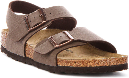 Birkenstock New York Skor | Mocha Birko-Flor för barn - Smal passform