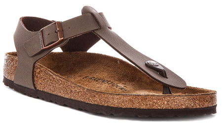 Sabots Birkenstock Kairo | Birko-Flor moka pour hommes et femmes - Coupe normale