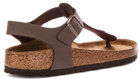 Sabots Birkenstock Kairo | Birko-Flor moka pour hommes et femmes - Coupe normale