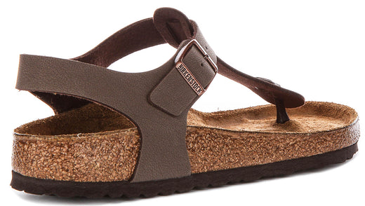 Zuecos Birkenstock Kairo | Birko-Flor moka para hombres y mujeres - Ajuste regular