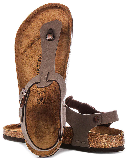 Zuecos Birkenstock Kairo | Birko-Flor moka para hombres y mujeres - Ajuste regular