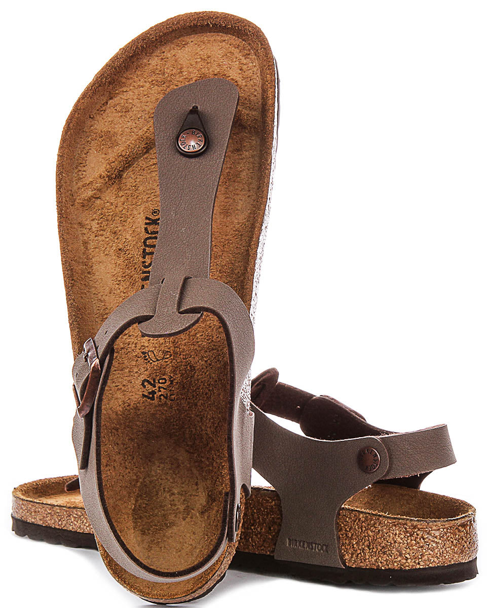 Zuecos Birkenstock Kairo | Birko-Flor moka para hombres y mujeres - Ajuste regular